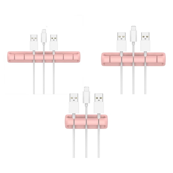 LAIQIEN Cable Holder Desktop Cord Mouse Cable Silicone Organizer Cable Wire PC Office