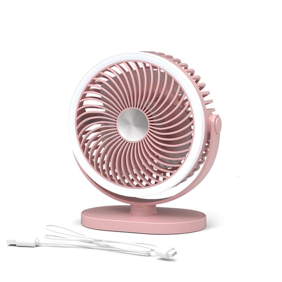 LAIQIEN Camping Fan Small Table Fan 3Gear Air flow Quiet Operation with 1000mAh Battery