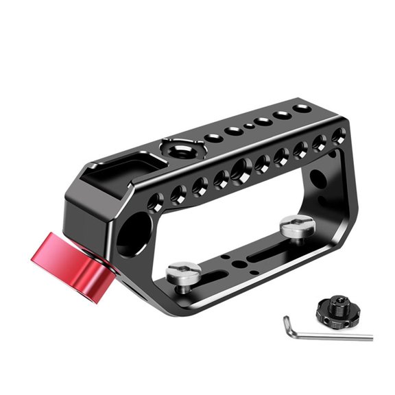 LAIQIEN Compactly Aluminum DSLR Camera Cage Featuring 15mm Rail Rod Clamp for Photography