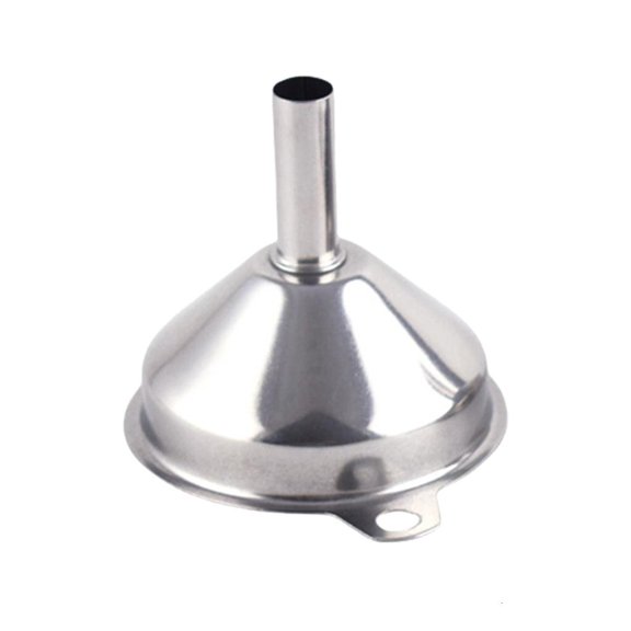 LAIQIEN Conical Shape Stainless Steel Funnel with Hanging Hole Liquids Kitchen Dispenser