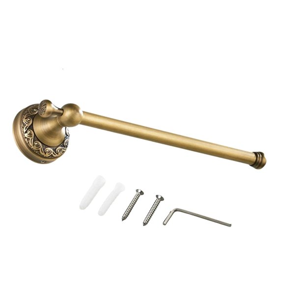 LAIQIEN Copper Single Towels Rail Rod Toilet Paper Roll Dispenser Bathroom Accessory