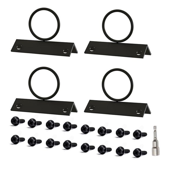 LAIQIEN Corrosion Proof Stainless Steel Rope Rings Support Brackets Hanging Rope Fence Brackets for Secure Rope Fixtures