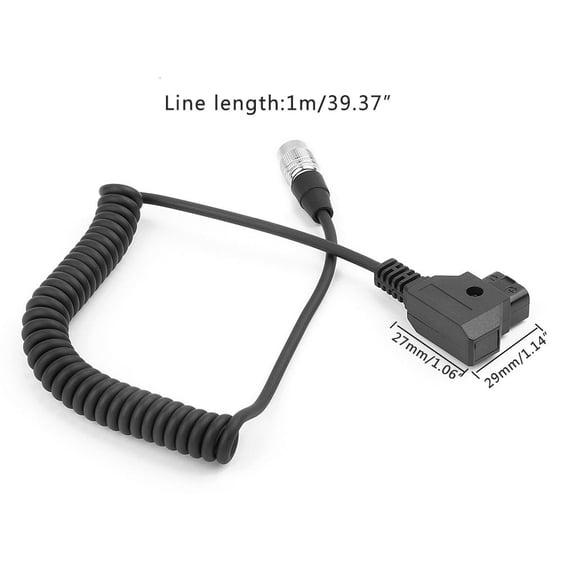 LAIQIEN D-Tap To Hirose 4pin Male Plug Power Cable Sound Devices For Zoom F8 Recoeder