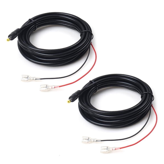 LAIQIEN DC4.0X1.7Mm Power Cable For Trail Cameras With Chew Proof Protections Waterproof PVC Durability Cord