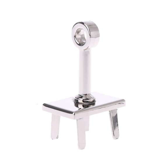 LAIQIEN DIY Hardware Leather Handbags Pole Twist Lock Plate Base Decoration Accessories