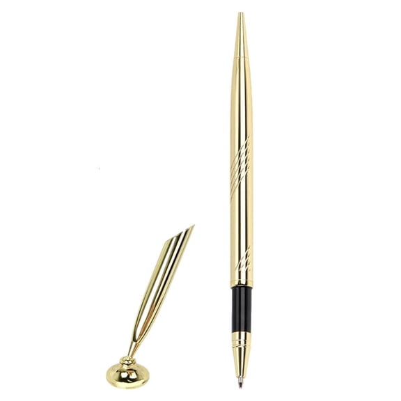 LAIQIEN Desktop Pen Ballpoint Pen with Base Counter Service Pen Wedding Guest Sign Pen