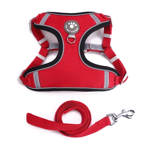 LAIQIEN Dog Vest Adjustable Breathable- Back Cartoon Patch Reflective Strap for Outdoor