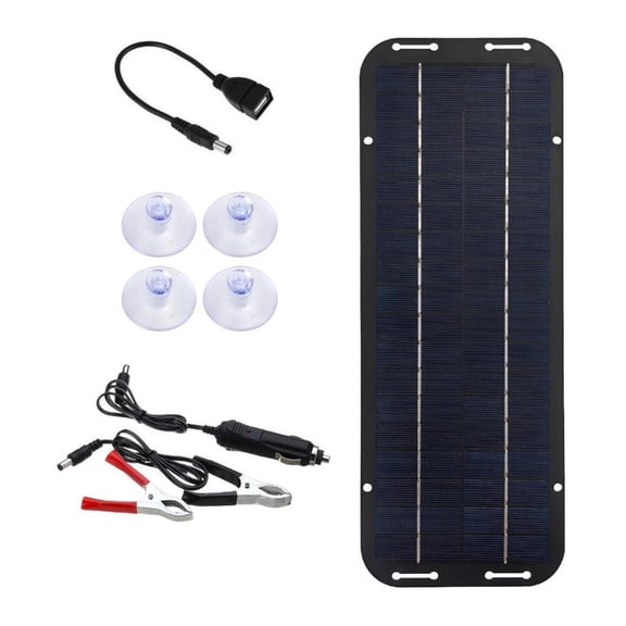 LAIQIEN Easy Carry Monocrystalline Sun Panels Charging Kit with High Efficiency Flexible Solar Charges for Outdoor Camping Hiking