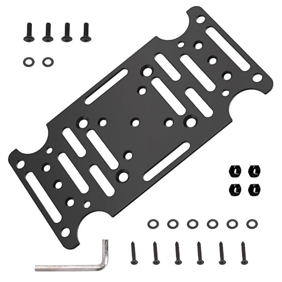 LAIQIEN Easy Install Mailbox Bracket for 4x4 Wood or Hollow Posts Simple Setups Process