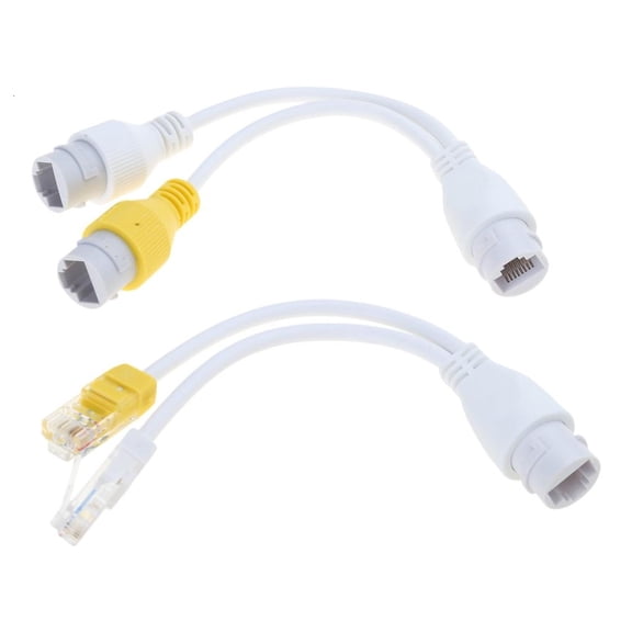 LAIQIEN Easy to Use Ethernet PoE Splitter Combiner RJ45 Connectors for Streamlined Networking Configuration and Device Linking