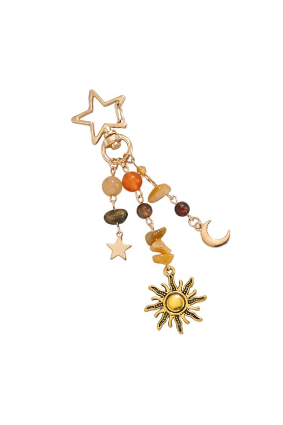 Elegant Keyring Women Key Jewelry Sun Bag Charm Creative Sun Key Ornament Suitable for Daily Use and Special Occasions