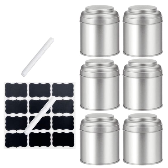 LAIQIEN Empty Teas Stashes Jar Container Teas Storage Container Can Sealed Double Lid