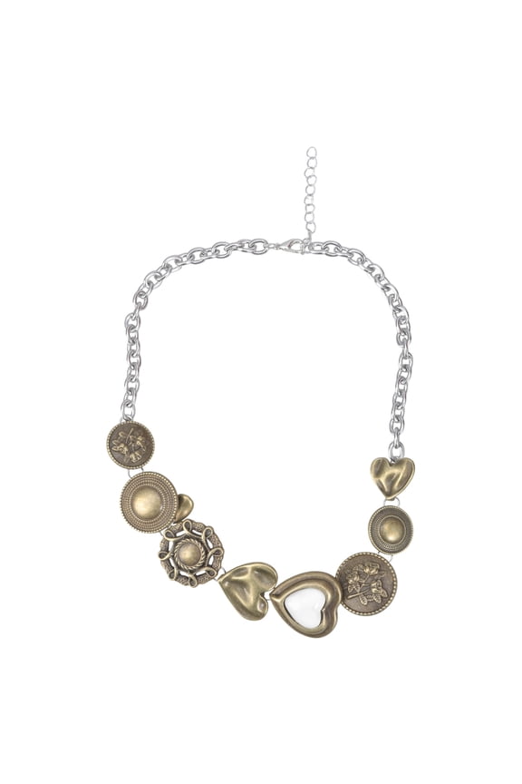 Fashionable Brass Clavicle Chain Necklace Neckchain for Autumn Winter Outfits