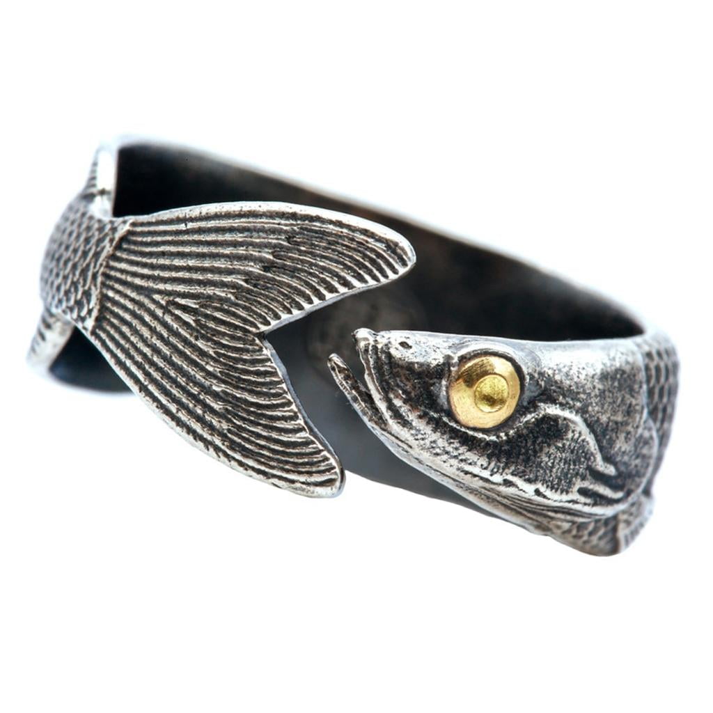 LAIQIEN Fish Shaped Rings With Adjustable Feature Alloy - Walmart.com