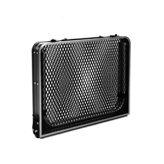 LAIQIEN Folding Beach Table Aluminum Frame Camping Table Lightweight Collapsible Table