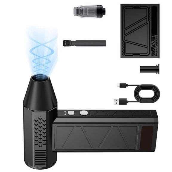 LAIQIEN Handheld Cordless Air Duster With 3 Speed Modes 130000RPM Highly power For Computer Cleaning Car Interior And Electronics Maintenance