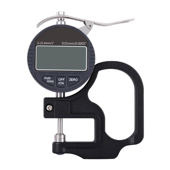 LAIQIEN Handheld Thickness Gauge 0-1"/ 0-25.4mm Electronic Micrometer 0.0005" / 0.01mm
