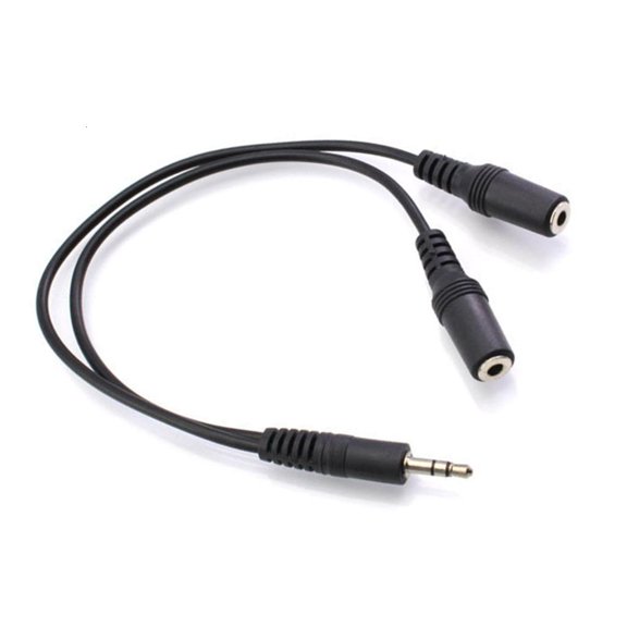 LAIQIEN High Fidelitys RCAs Splitter Cable 2 Female Outputs For Subwoofer Speakers Amplifiers DVDs Players Portable Sound Devices