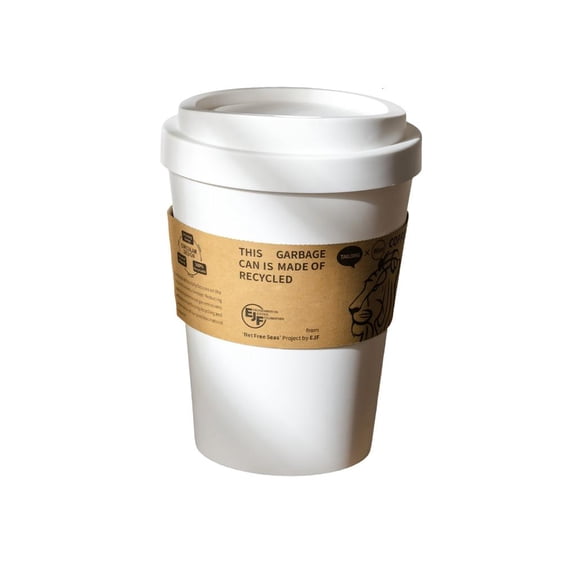 LAIQIEN Innovative Coffee Cup Waste Bin For Kitchen Office Home Durable Plastic