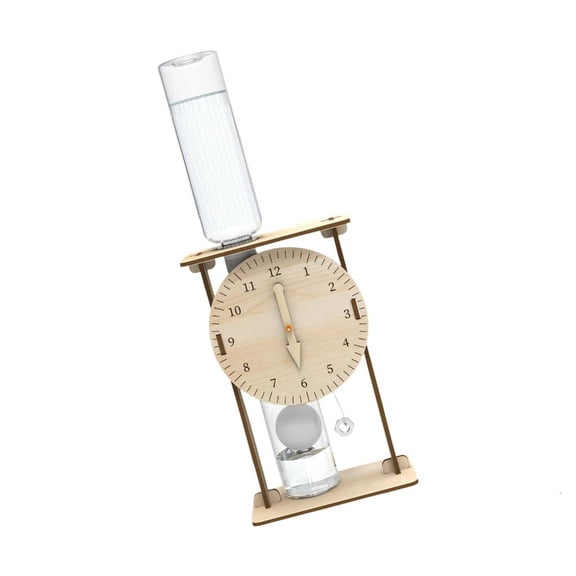 LAIQIEN Interactive Handmade Water Timer Wooden Water Drip Clock Craft Project For Students Hand Making Activity & Group Study