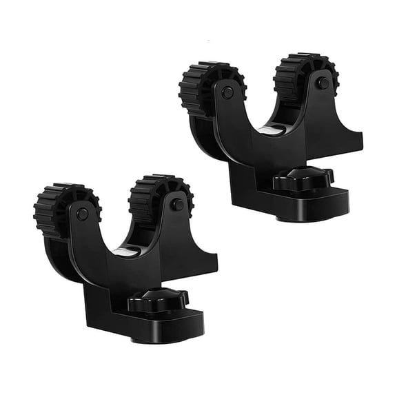 LAIQIEN Kayak Canoe Paddle Holder Bracket Track Mount Clips Hanger for Fishing Pack of 2