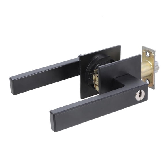 LAIQIEN Keyed Alike Entry Door Lever with Deadbolts Lock High Security Door Lock Simple Installation for Front & Exterior door