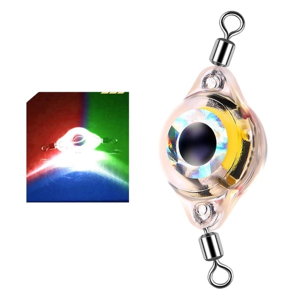 LAIQIEN LED Fishing Lures Underwater Flasher Halibut Flasher Lighted Fishing Spoons