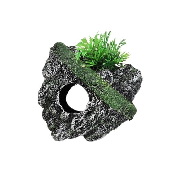 LAIQIEN Landscape Hideouts Cave Hallowed Cave House Stone Statue for Aquariums