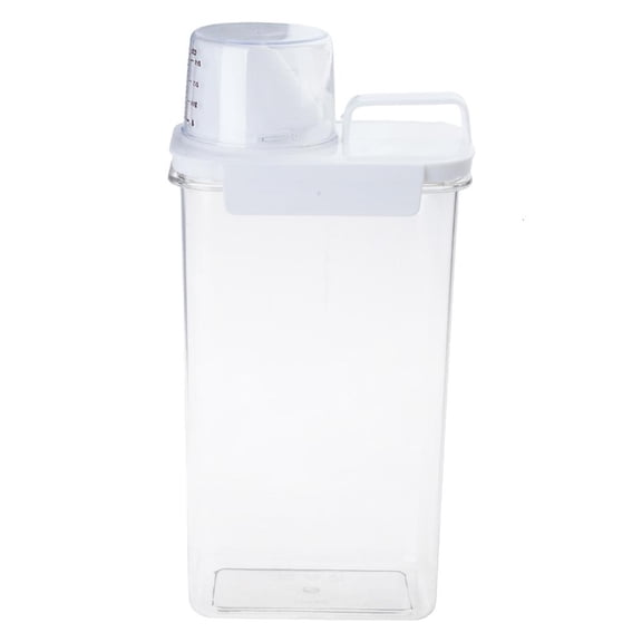 LAIQIEN Laundry Detergent Storage Box with Handle and Lid Sub-Bottling Washing Powder