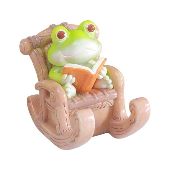 LAIQIEN Lovely Frogs Figurine Mobile Phone Holder Home Decoration Gift For Birthday Gift