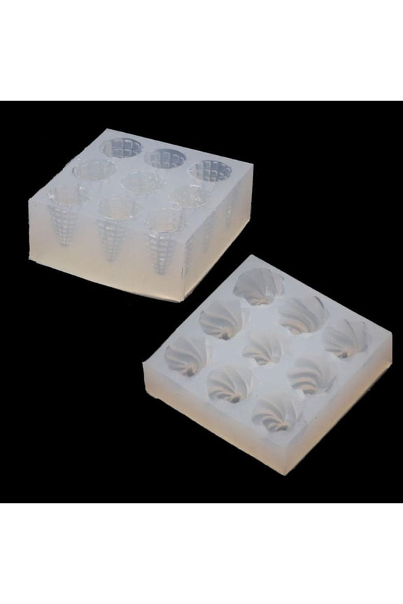 Mini Size Ice Cream Cone Keychain Resin Molds Popsicles Food for Play Pendant Mo