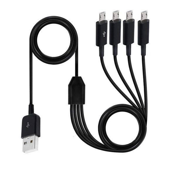 LAIQIEN Multiport USB Charging Cable Charge 4 Devices Simultaneously,Multicharging