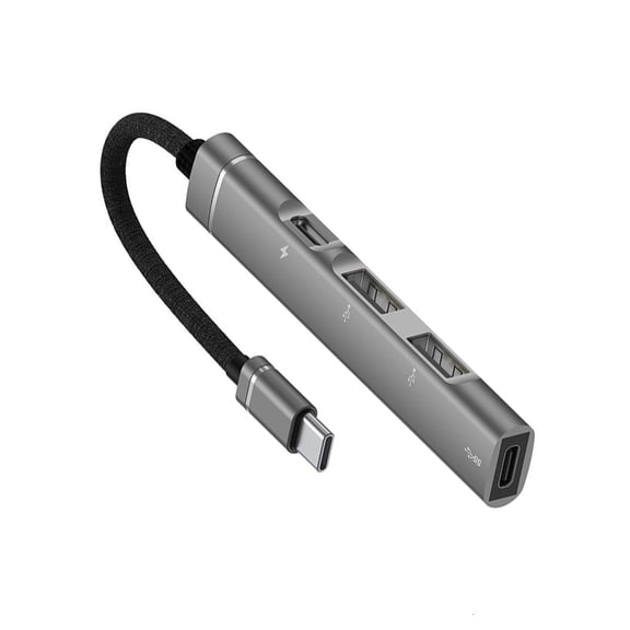 LAIQIEN Multiports USB C OTG Adapters PD Fast Charge 480Mbps Data Transfer Aluminum Design