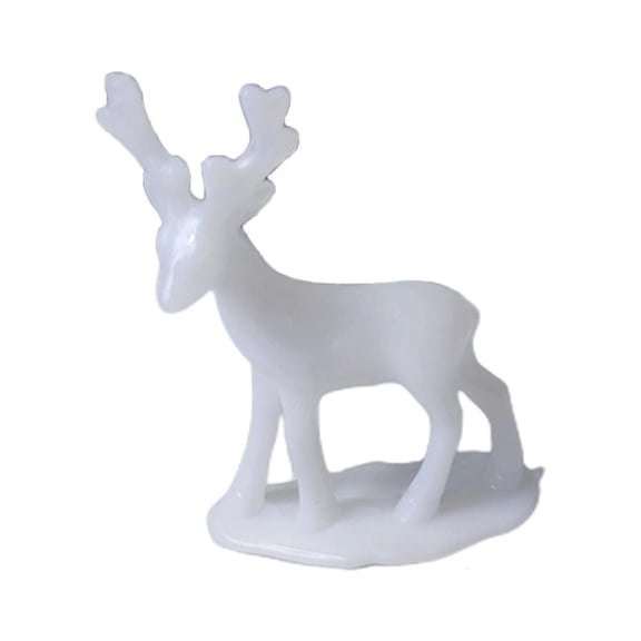 LAIQIEN Nordic Style Elk Resin Sitting Standing Deer Statues,Reindeer Figurines，Ornament