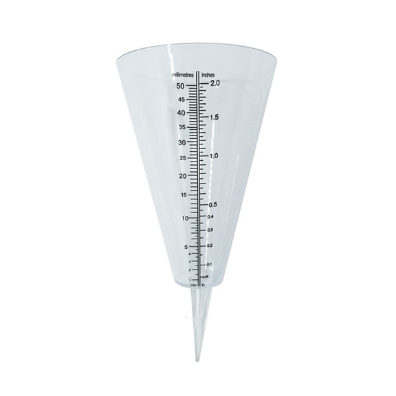 LAIQIEN Outdoor Cone-shaped Rain Gauge Practical and Accurate Yard Rainfall Gauge for Kid Girl Boys DIY Craft Tool Rain Gauge