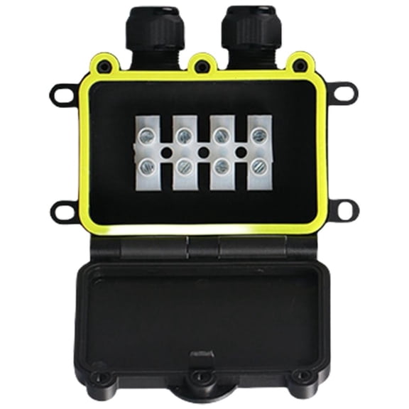 LAIQIEN Outdoor Waterproof Junction Box 2 Way Plug Line Underground Electrical Junction Box Cable Connector Easy to Install