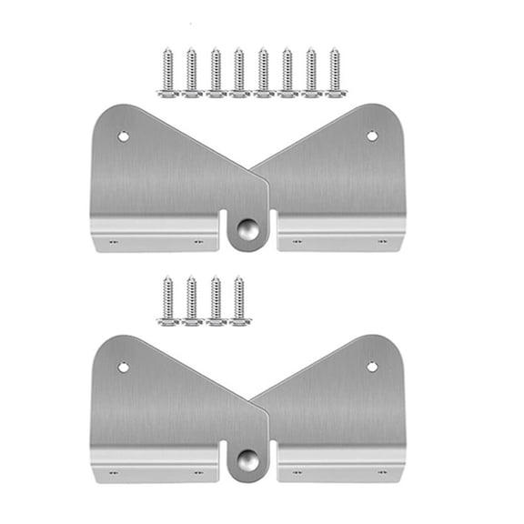 LAIQIEN Pack of 2/4 Gutter Downspout Hinges Drain Extension Downspout Gutter Hinge Stainless Steel Downspout Gutter Hinge