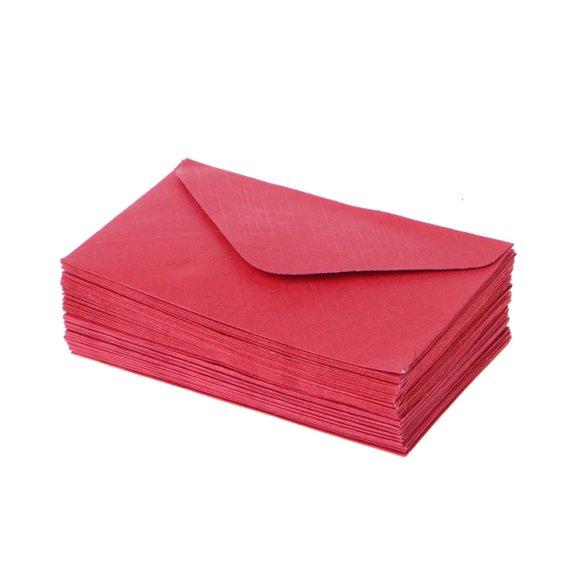LAIQIEN Pack of 50 Colorful Envelopes Mixed Colors 2.4'' x 4'' for Wedding Party