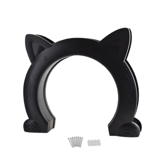 LAIQIEN Pet Door New Safe Lockable Screen Outdoor Cats Window Gate Wall Enter Freely