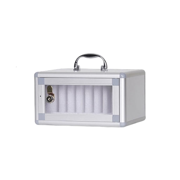 LAIQIEN Phone Storage Cabinet Wall Mounted Aluminum Alloy Clear Mobile Device Organiser