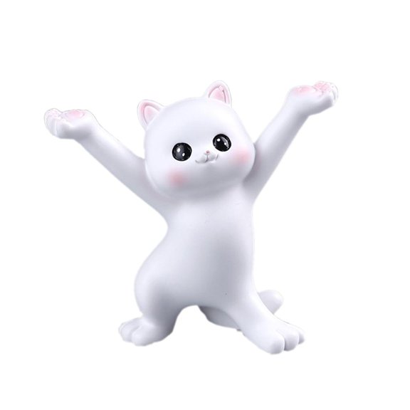 LAIQIEN Piggy Cats Decoration for Creative Gift Cats Pen Holder Mini Realistic Fig