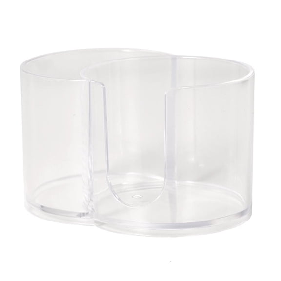 LAIQIEN Plastic Vanity Storage Container For Cotton Swabs And Makeup Pads Bathroom Tool