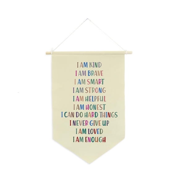 LAIQIEN Polyester Motivational Pennant Flag for Encouraging Positive Lifestyles Home