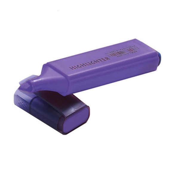 LAIQIEN Portable Highlighter Pen Comfortable Grip Fluorescent Marker with Chiseled Tip