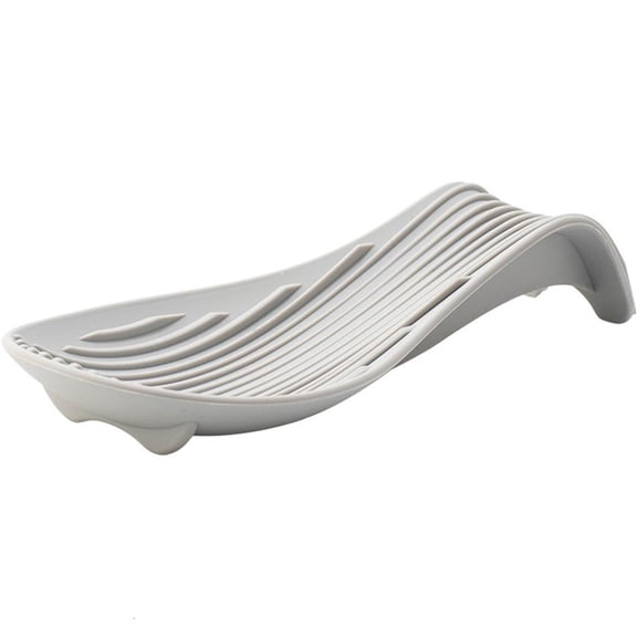 LAIQIEN Practical Silicone Spoon Stand Holder Innovative Counter Organizers for Dishes