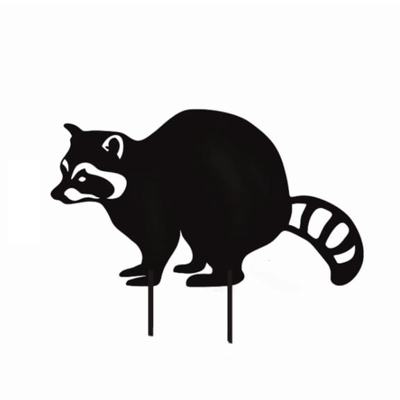 LAIQIEN Raccoon Sculpture Garden Stake Decorative Photography Props Yard Ornament for Driveway Driveway Decors Garden Supplies