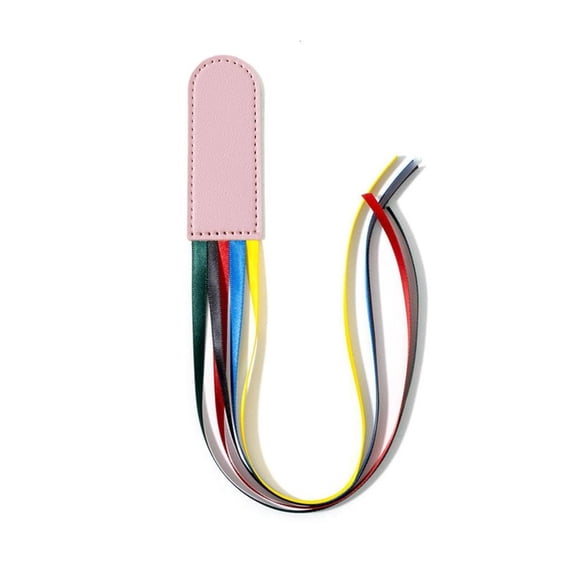 LAIQIEN Ribbon Bookmarks Leather Bookmarks Creative Book Markers Bible Page Markers with 5 Color Ribbons for Book Reading