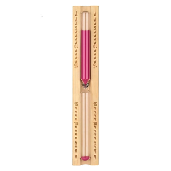 LAIQIEN Sauna Sand Timer 15 Minutes Wooden Hourglasses for Sauna Room Use
