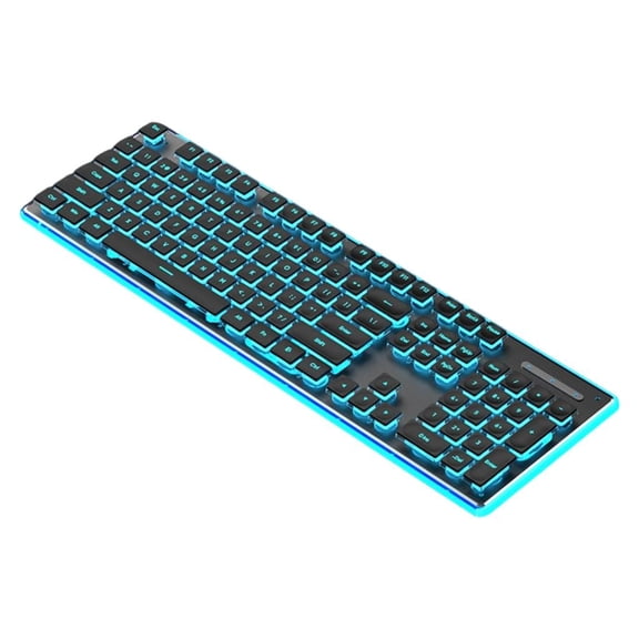 LAIQIEN Silents Mechanical Feel 104Key Cord Keyboards USB Backlit Waterproof for Laptop