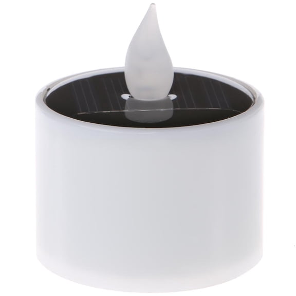 LAIQIEN Solar Powered LED Candle Light Yellow Flicker Tea Lamp Festival Wedding Romantic